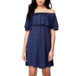 RACHEL - Rachel Roy Size Small  Navy Blue Off The Shoulder Dress